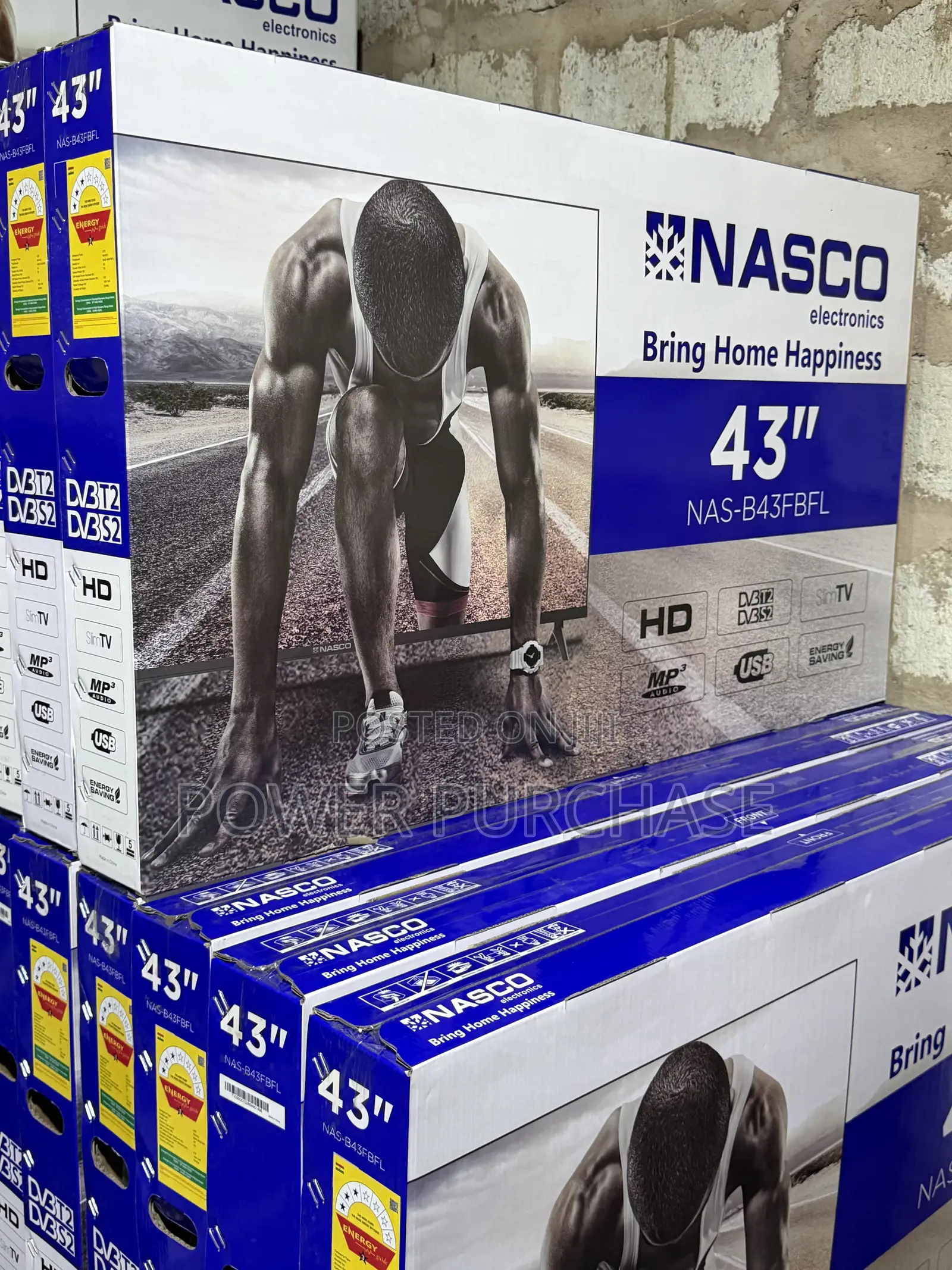  Nasco 43” HD Led TV – Nas-B43fbfl