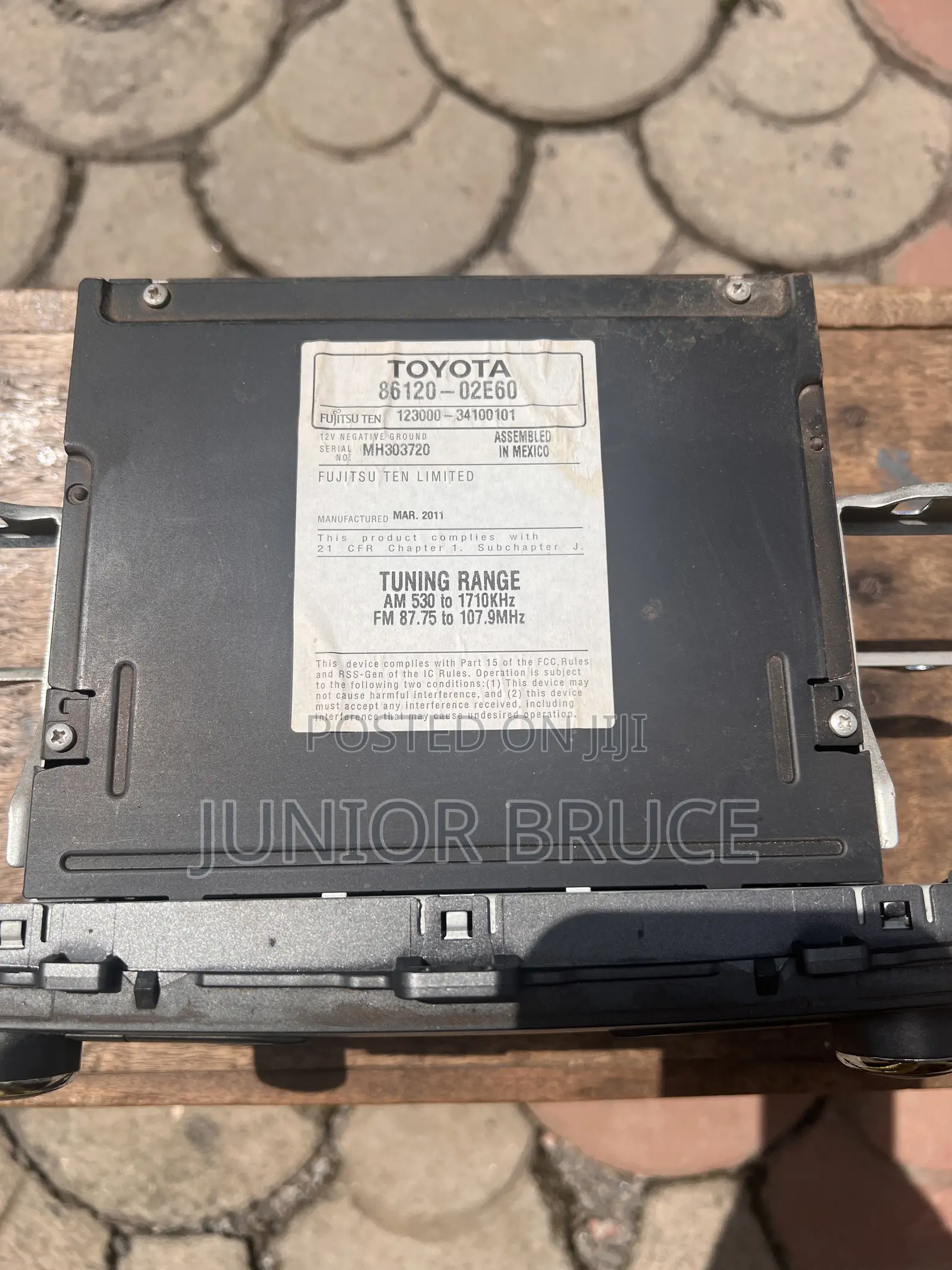 Original Toyota Corolla Radio CD Player – Part No. 86120-02e60 | Accra