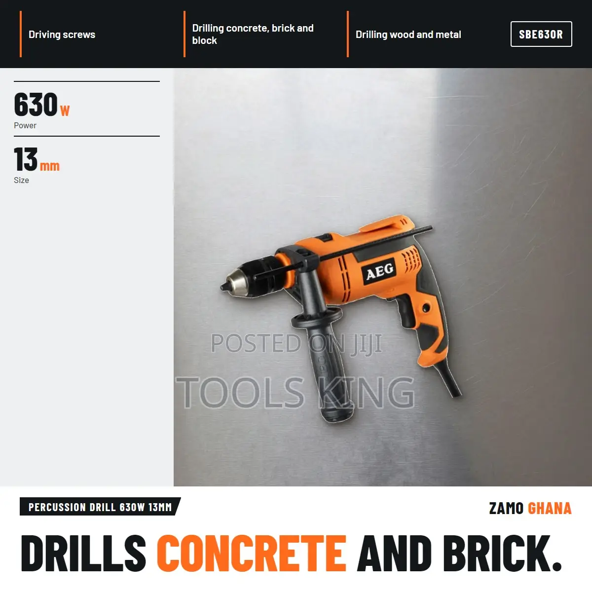 Percussion Drill 630W 13Mm - SBE630R