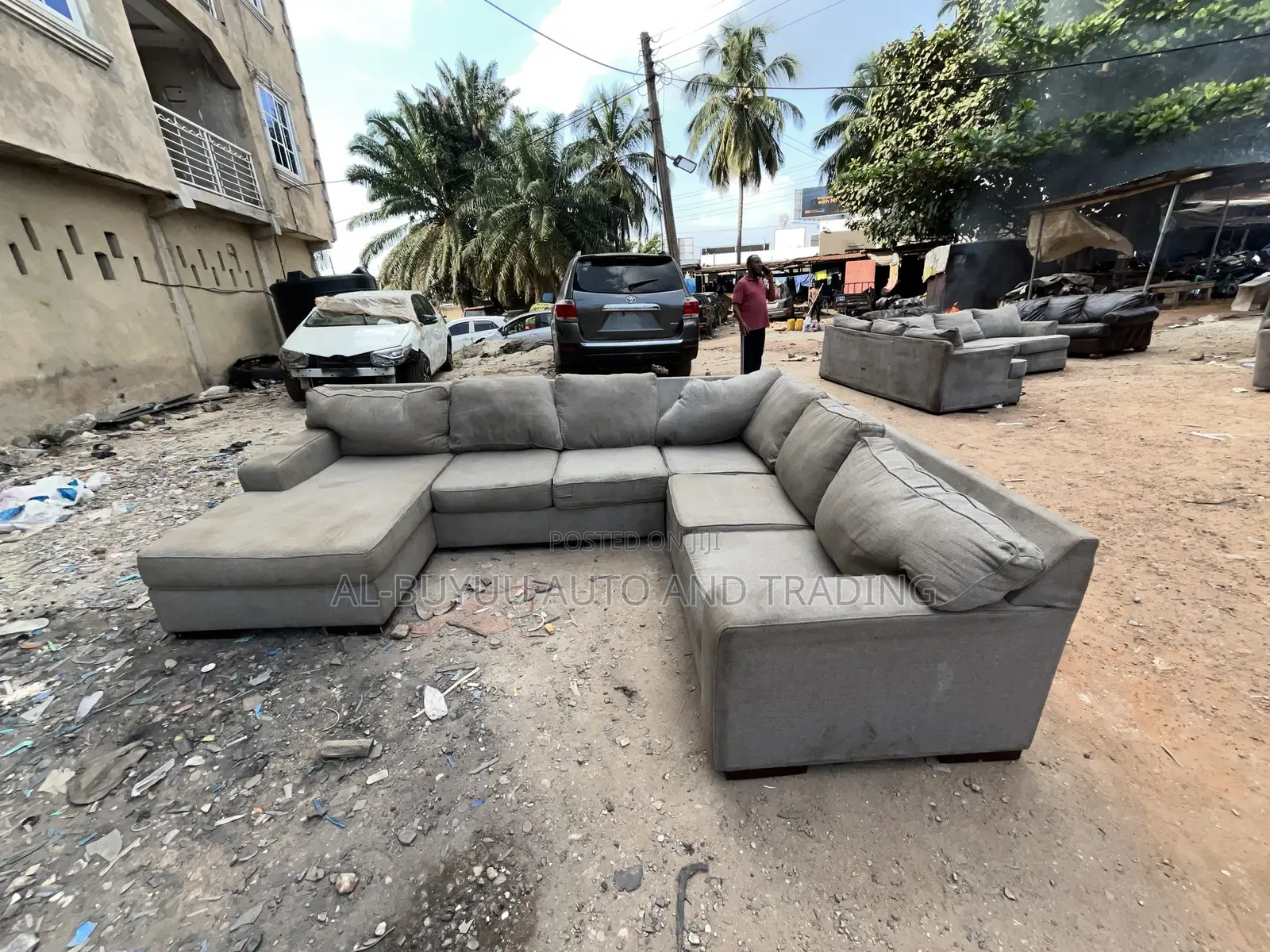 Spacious U-Shaped Sectional 3 in 1 Sofa Available!