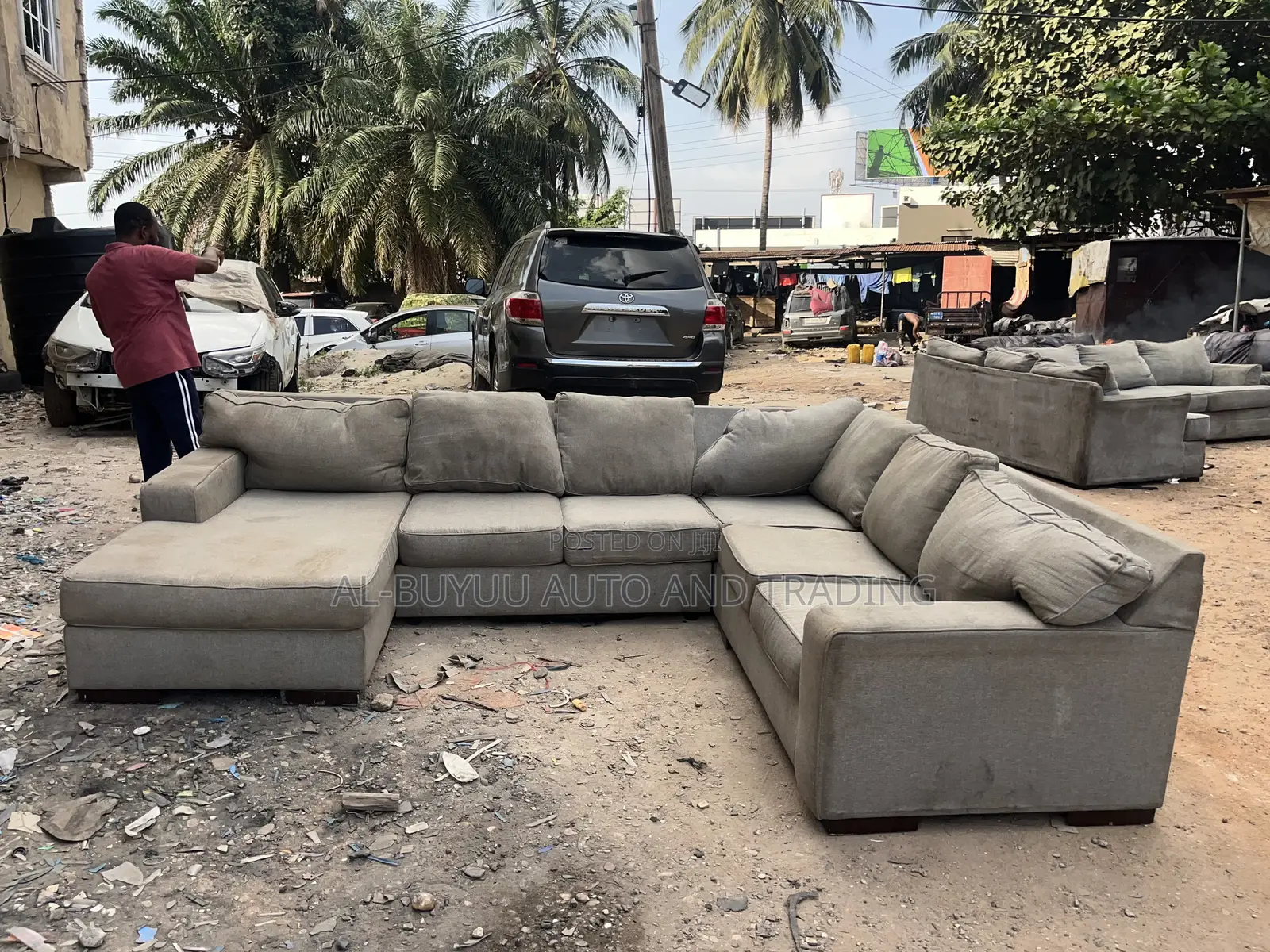 Spacious U-Shaped Sectional 3 in 1 Sofa Available!