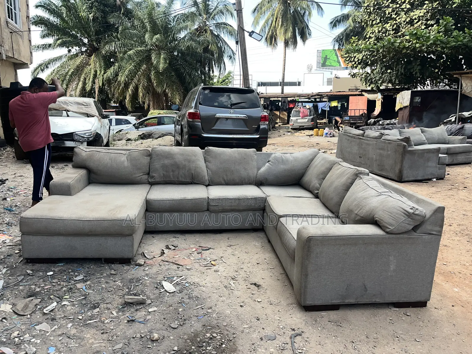 Spacious U-Shaped Sectional 3 in 1 Sofa Available!
