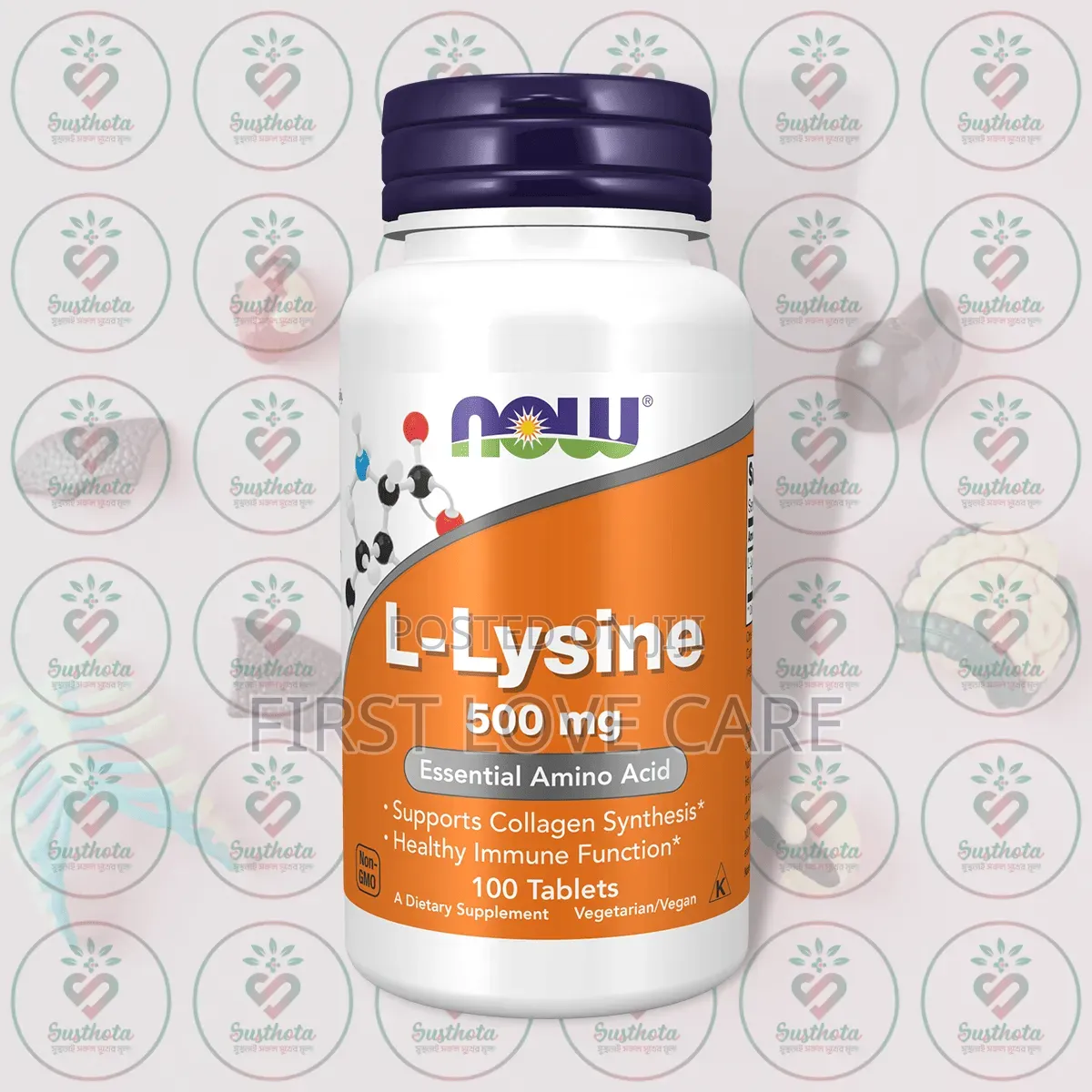 NOW L-Lysine, 500 Mg, 100 Tablets