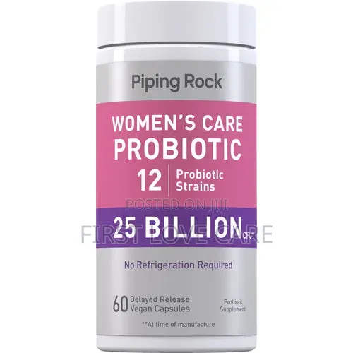 Piping Rock Women's Prebiotic & Probiotic 25 Billion CFU, 60 Pill