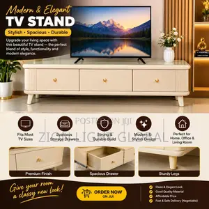 Elegant Cream TV Stand for Sale – Give Your Home a Luxury Look!