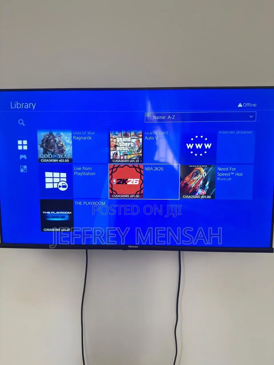 One Terabyte Jailbreak PS4 Slim With Games and One Controller