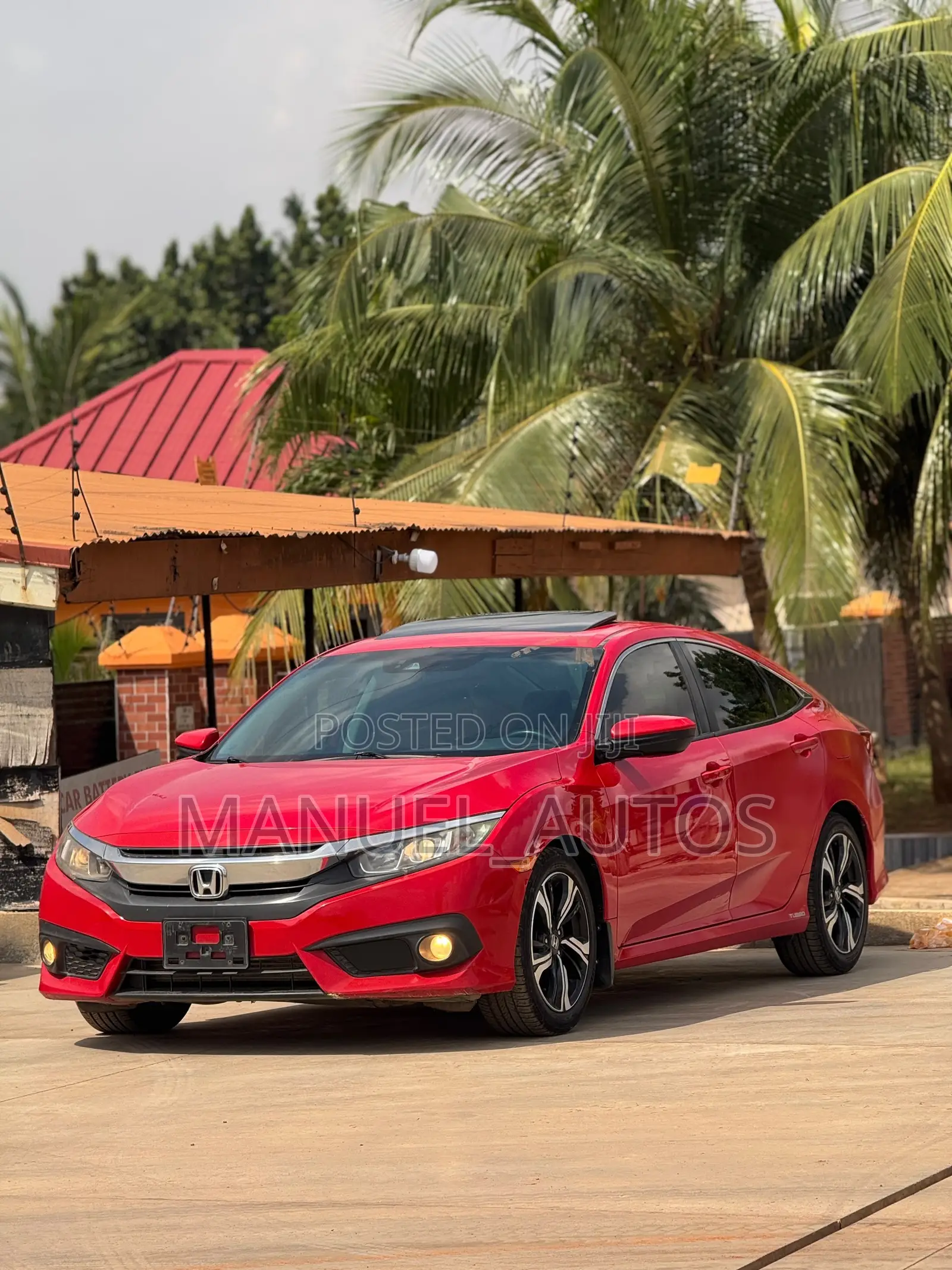Honda Civic EX Sedan 2018 Red