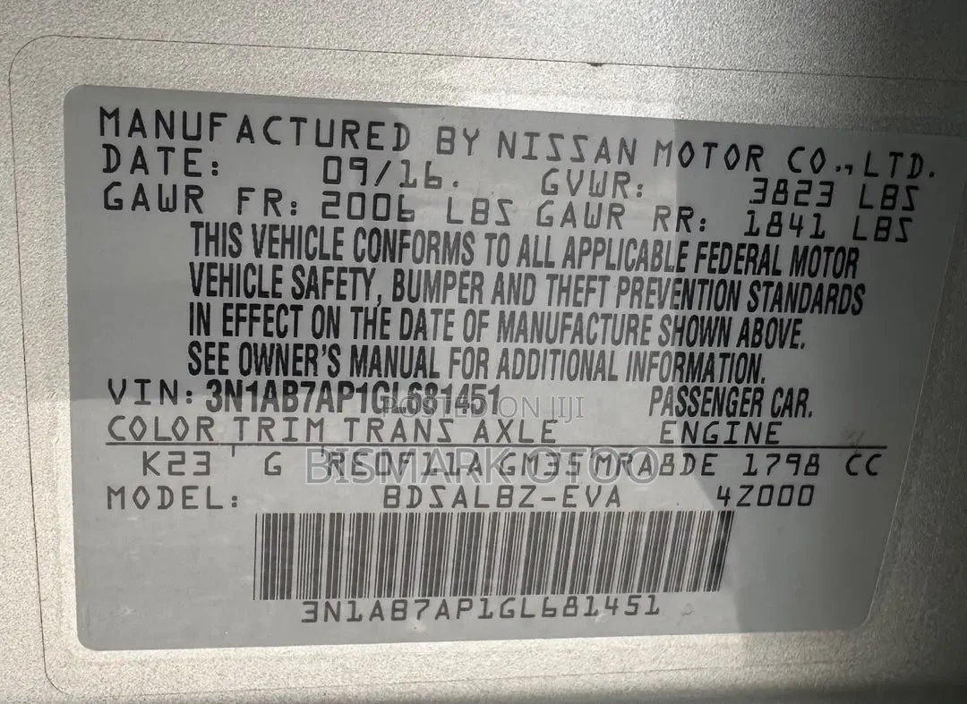 Nissan Sentra S 2016 Silver