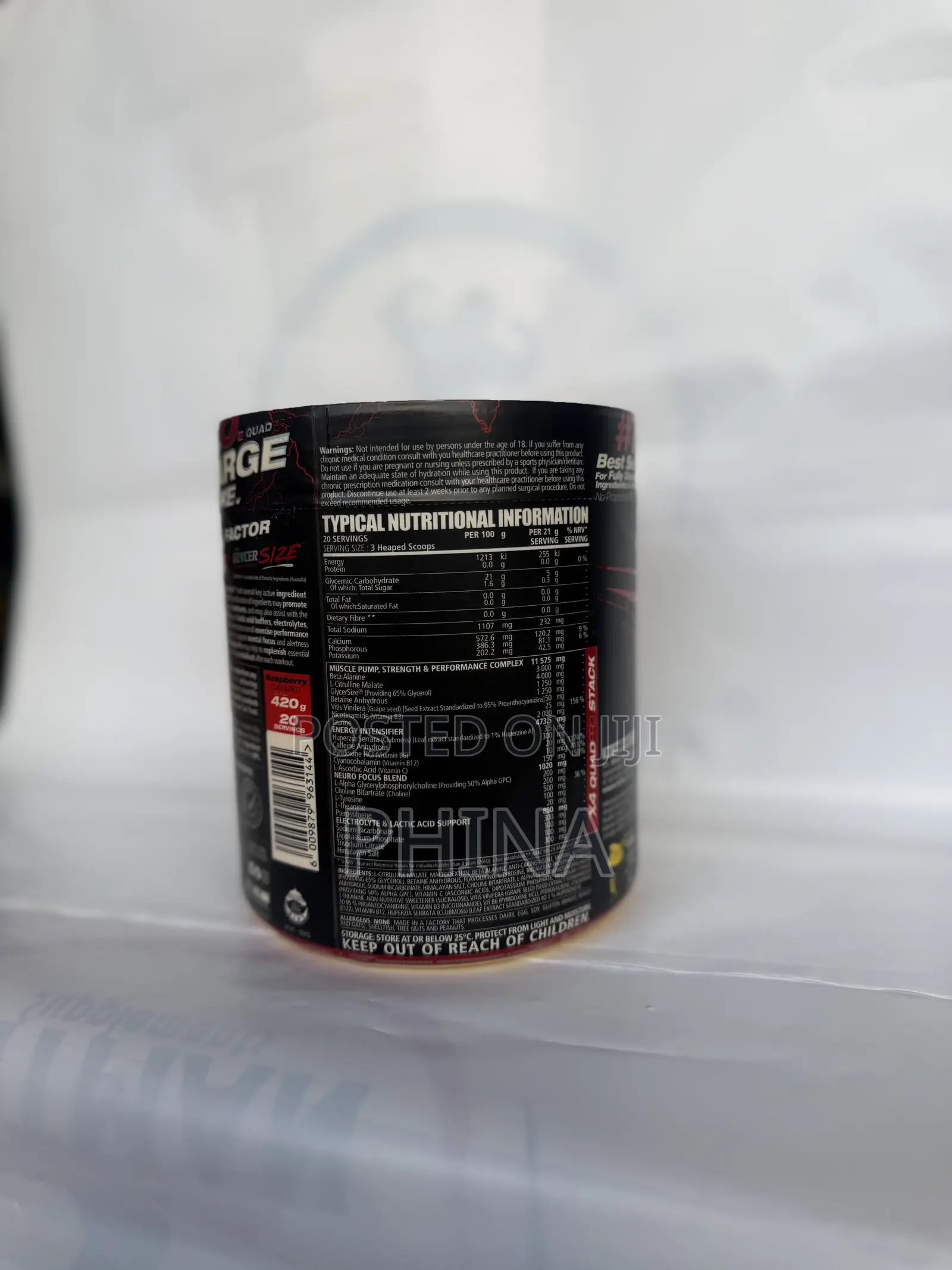 N.O Charge Pre Workout 420 G