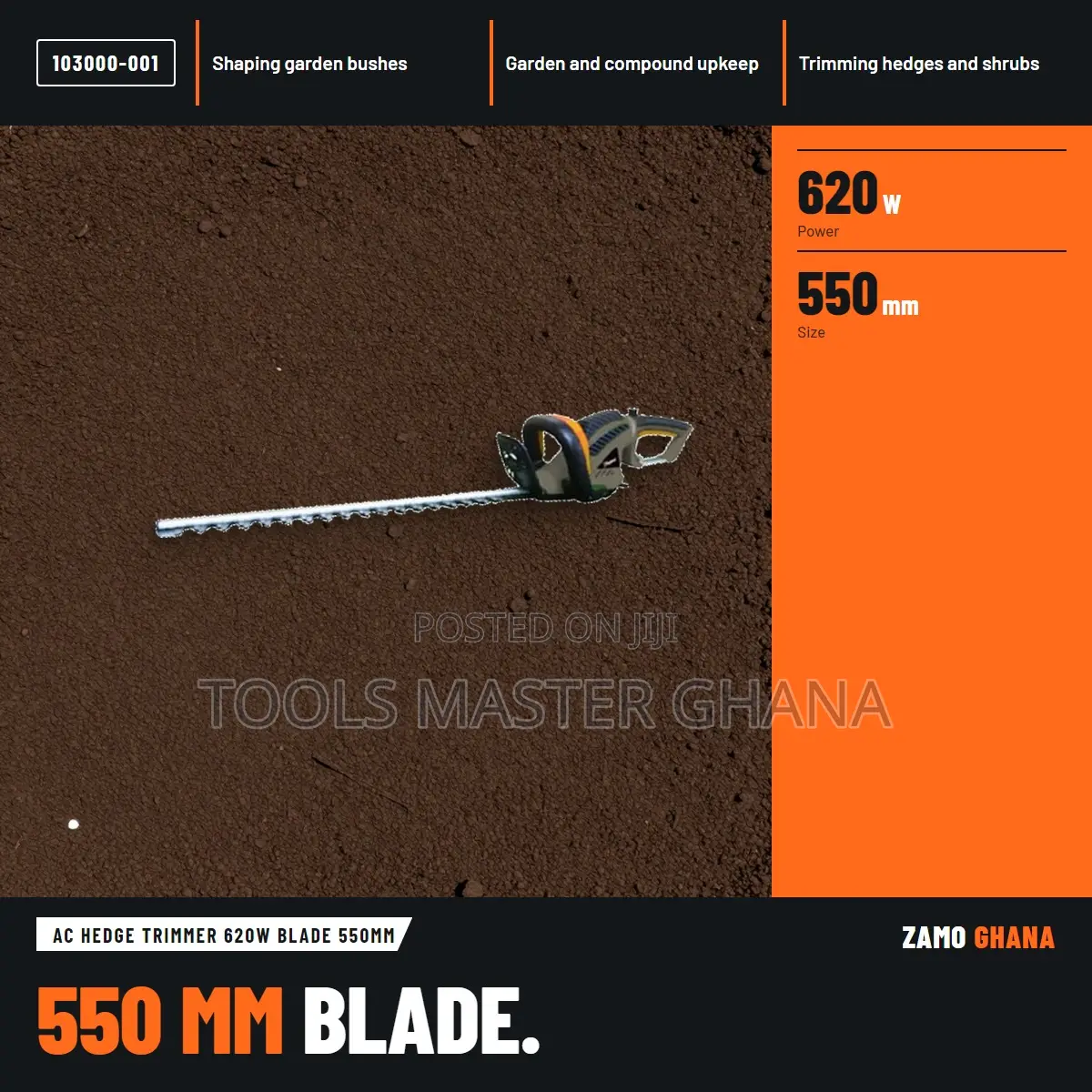 AC Hedge Trimmer 620W Blade 550Mm - 103000-001