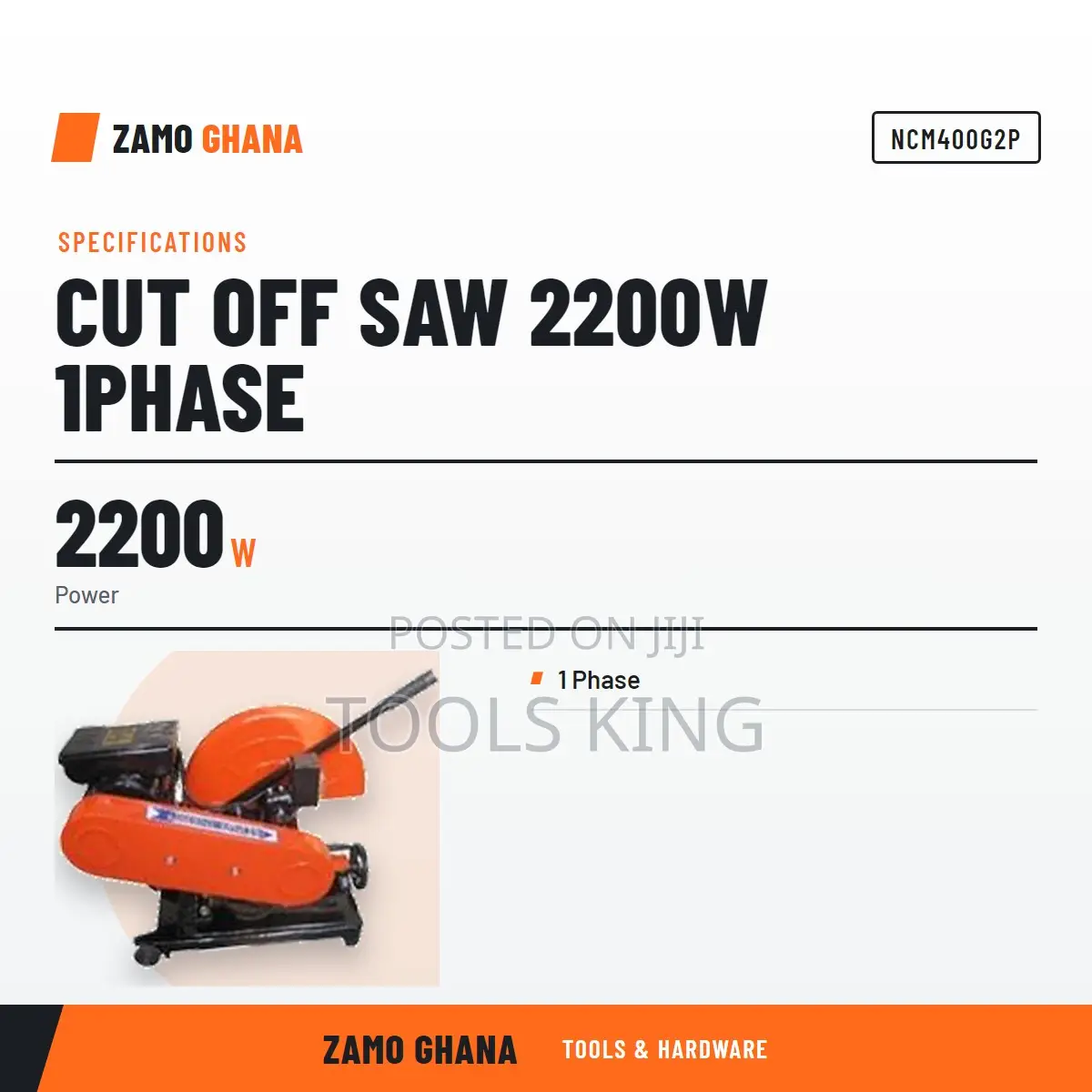 Cut Off Saw 2200W 1Phase - NCM400G2P