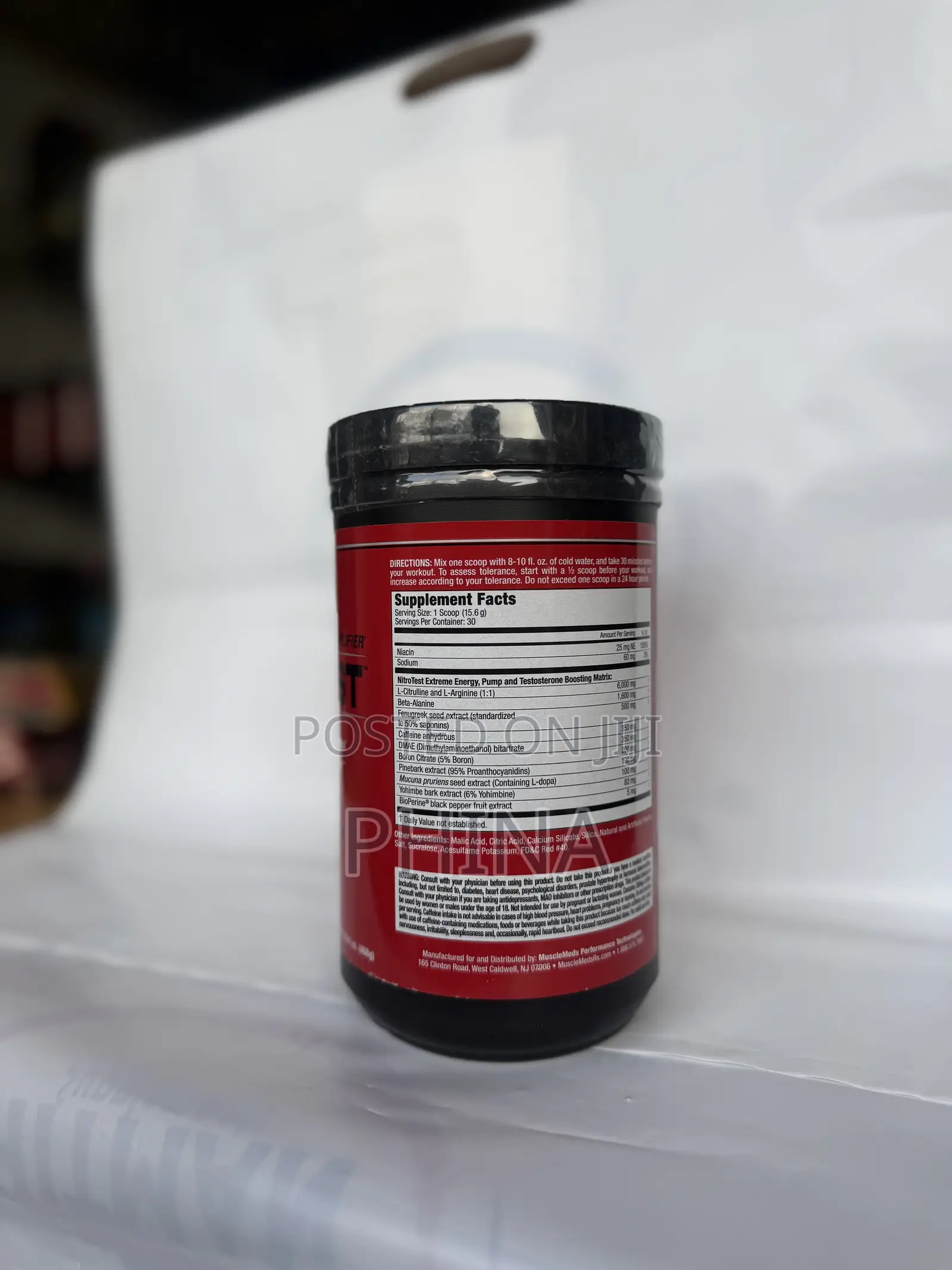 Nitrotest Pre Workout 468g