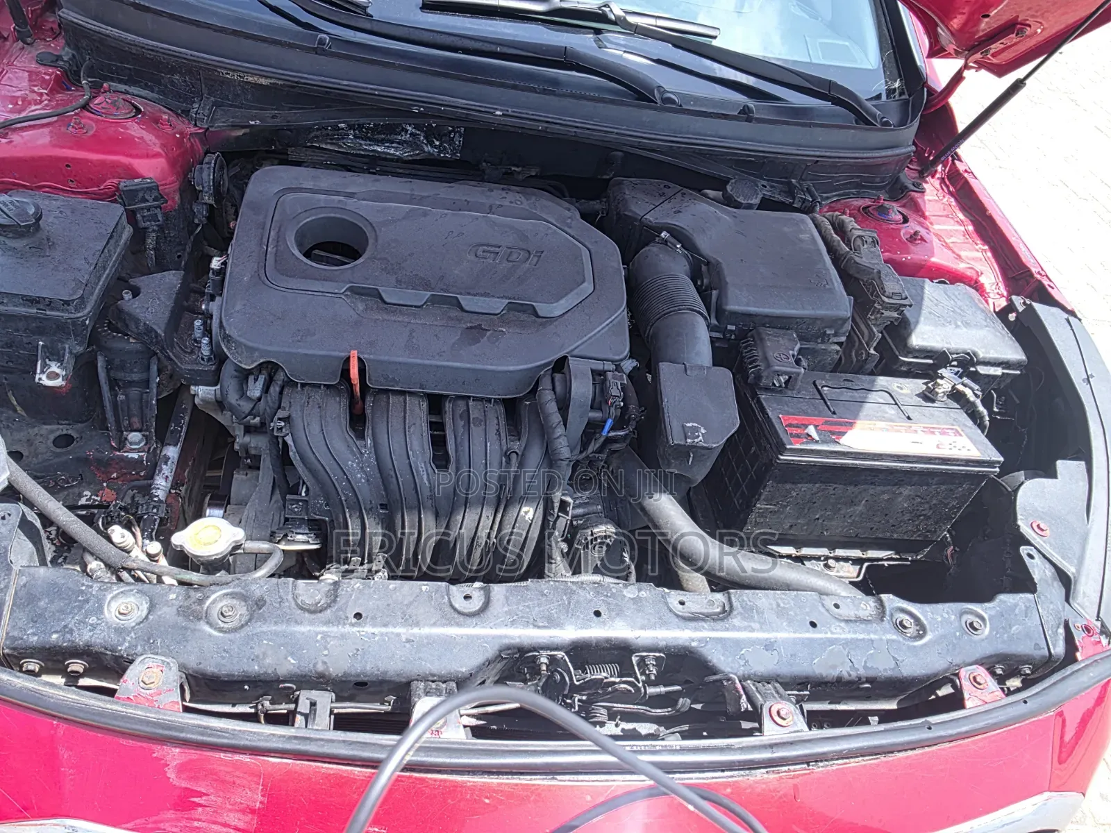 Hyundai Sonata Sport 2.0T Sedan FWD (2.0L 4cyl 6A) 2016 Red