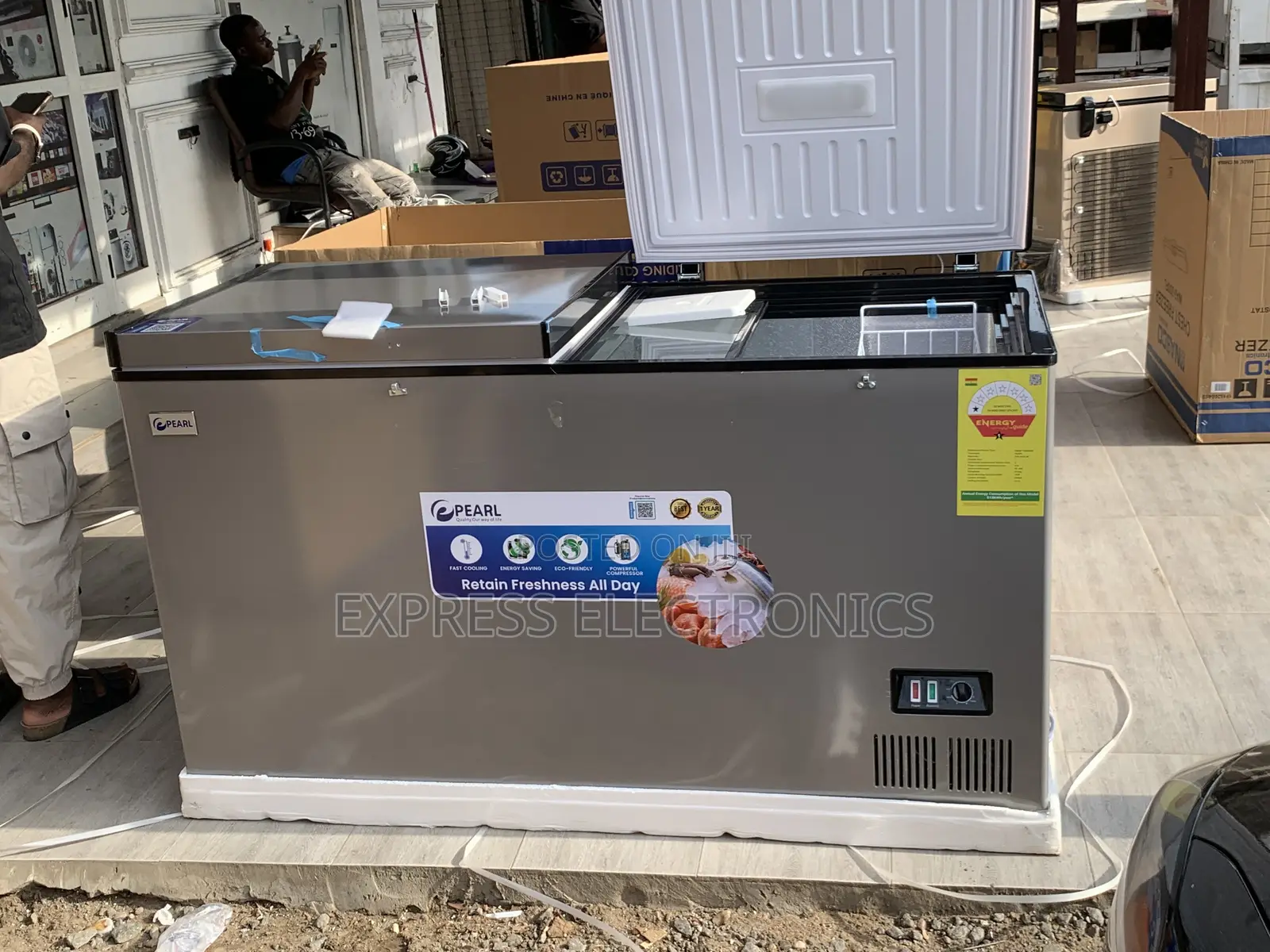 Very Cool Price Pearl PCF-6040-1A Double-Door Chest Freezer 508L