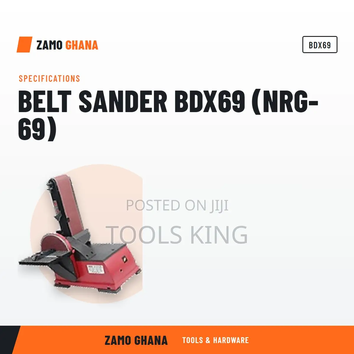 Belt Sander Bdx69 (Nrg-69) - BDX69