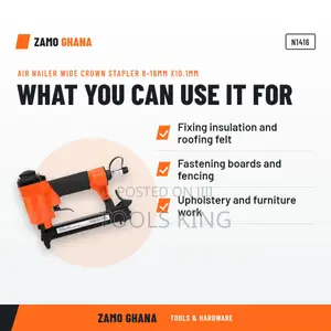 Air Nailer Wide Crown Stapler 8-16Mm X10.1Mm - N1416