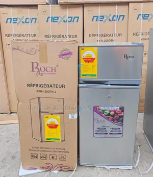 ROCH 95L Double Door Refrigerator – Top Freezer | Silver/Grey