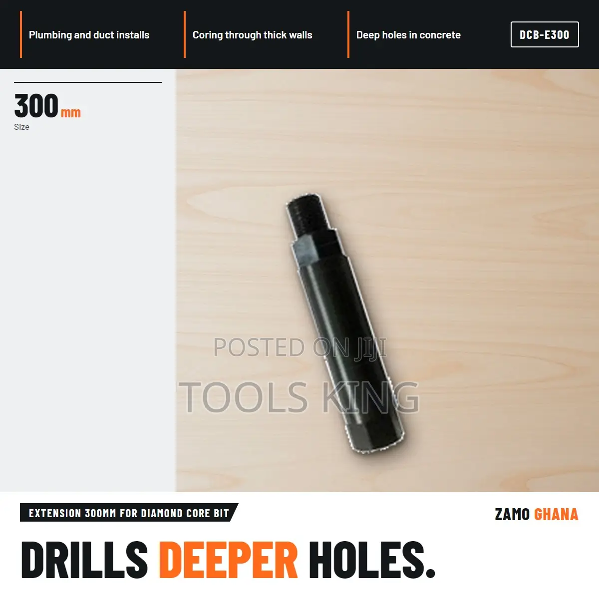 Extension 300Mm for Diamond Core Bit - DCB-E300