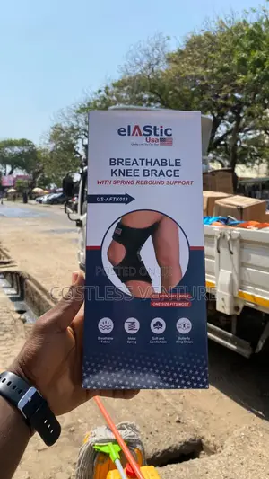 Elastic Breathable Knee Brace With Spring Rebound Support