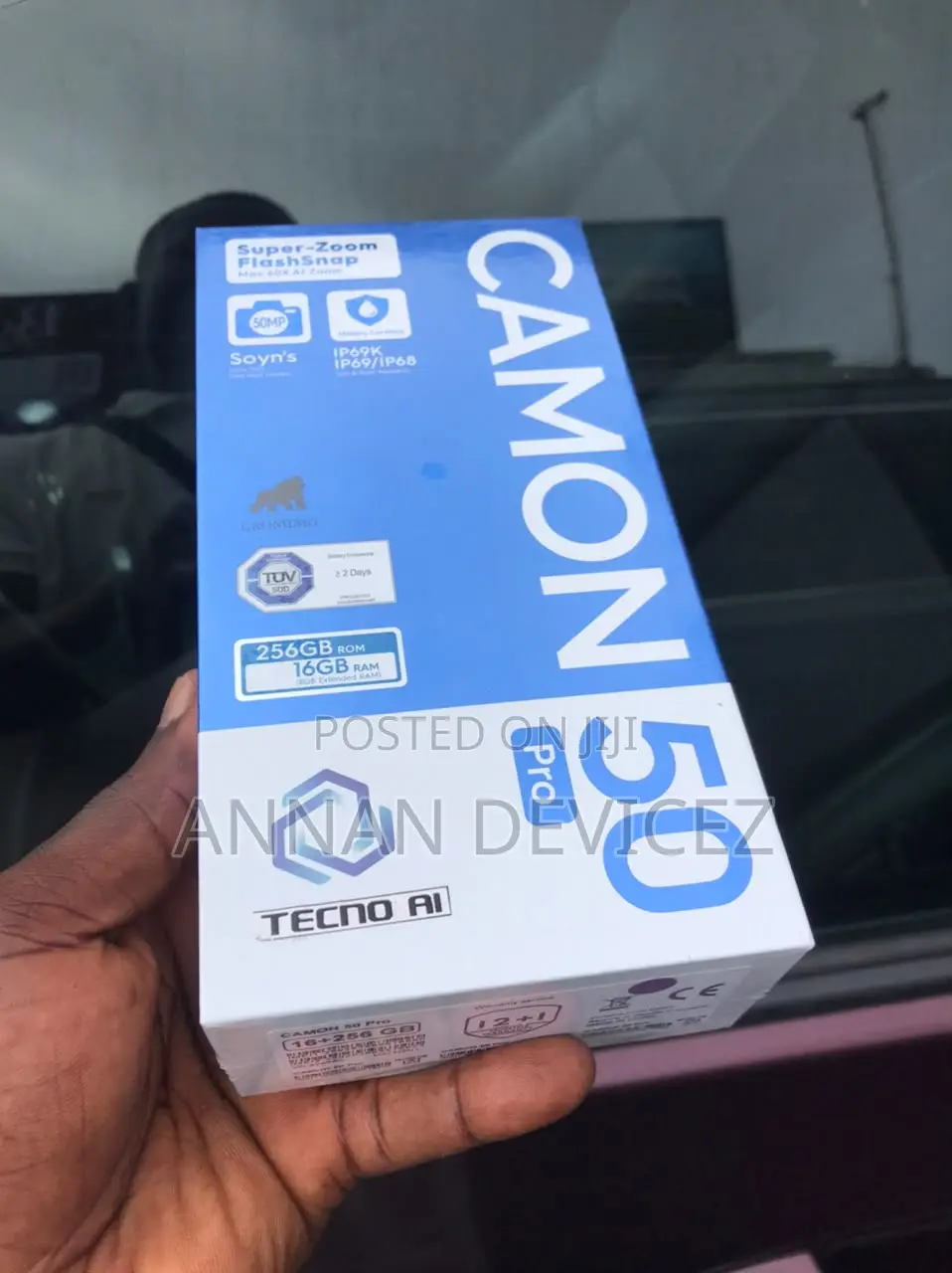 New Tecno Camon 50 Pro 256 GB Black