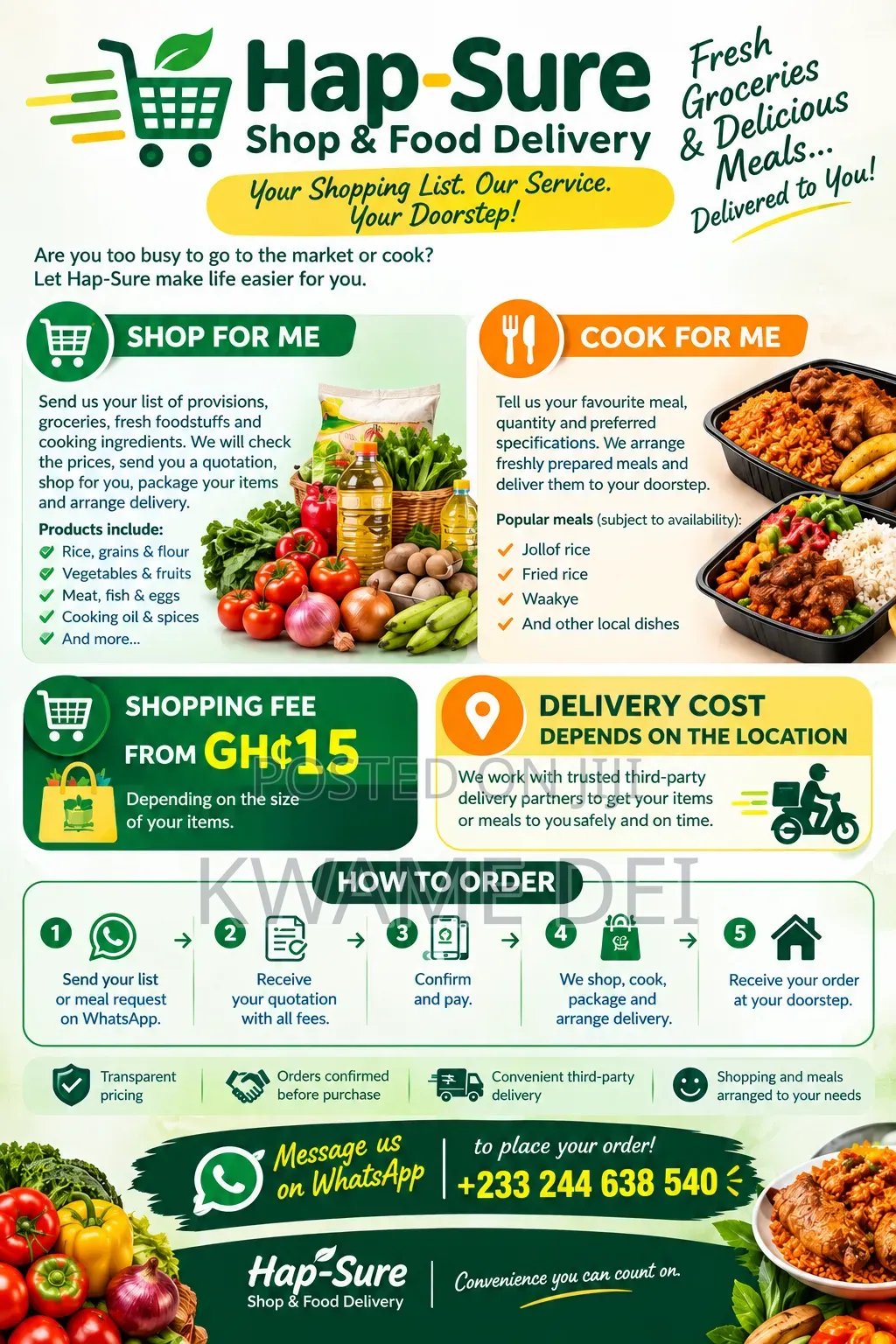 Hap-Sure Shop & Food Delivery