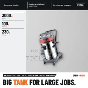 Vacuum Cleaner 100L 3 Motors 3000W >17Kpa 220-230v Ipx4 50/6 - NVC100L