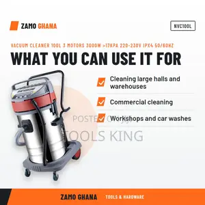 Vacuum Cleaner 100L 3 Motors 3000W >17Kpa 220-230v Ipx4 50/6 - NVC100L