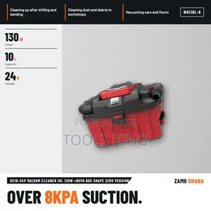 Dc18-24v Vacuum Cleaner 10L 130W >8Kpa Box Shape Zero Versi - NVC10L-0