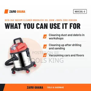 Dc18-24v Vacuum Cleaner Brushless 20L 200W >16Kpa Zero Ver - NBVC20L-0