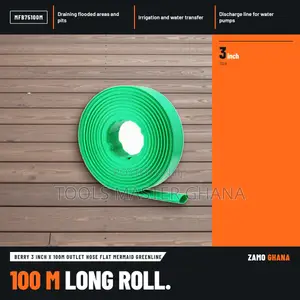 Berry 3 Inch X 100M Outlet Hose Flat Mermaid Greenline - MFB75100M