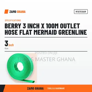 Berry 3 Inch X 100M Outlet Hose Flat Mermaid Greenline - MFB75100M