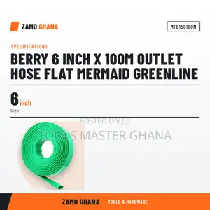 Berry 6 Inch X 100M Outlet Hose Flat Mermaid Greenline - MFB150100M