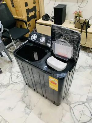 Lovely New Black Nasco NAS-07-TW 7kg Semi Automatic Twin Tub Washing