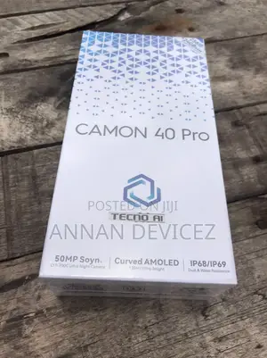 New Tecno Camon 40 Pro 5G 256 GB Black