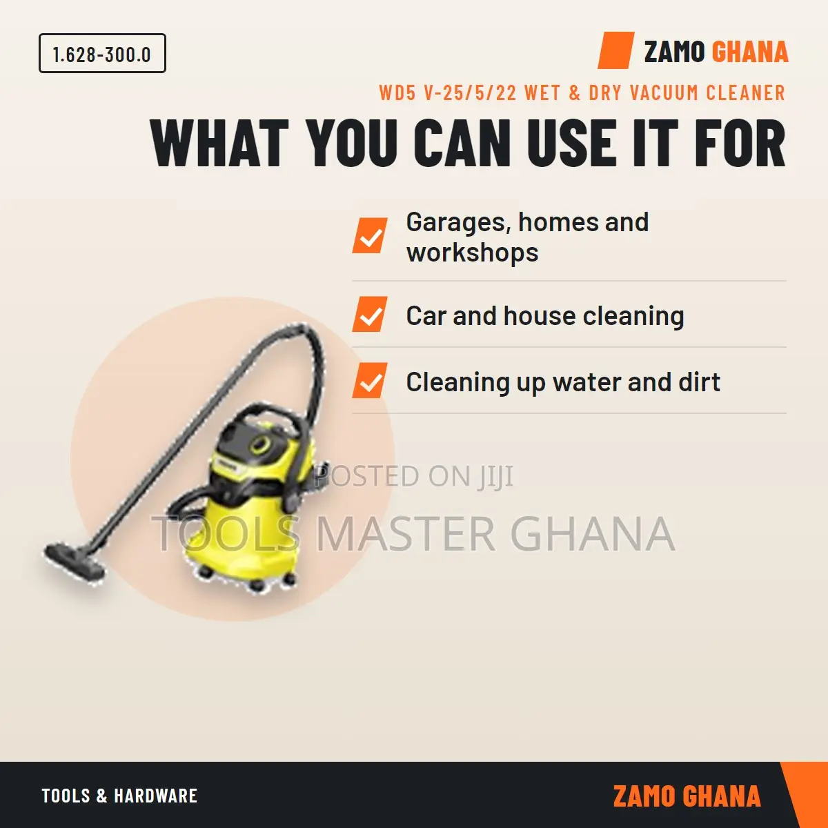 Wd5 v-25/5/22 Wet & Dry Vacuum Cleaner - 1.628-300.0