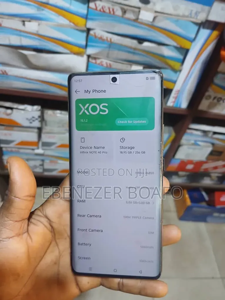 Infinix Note 40 Pro 256 GB Gold