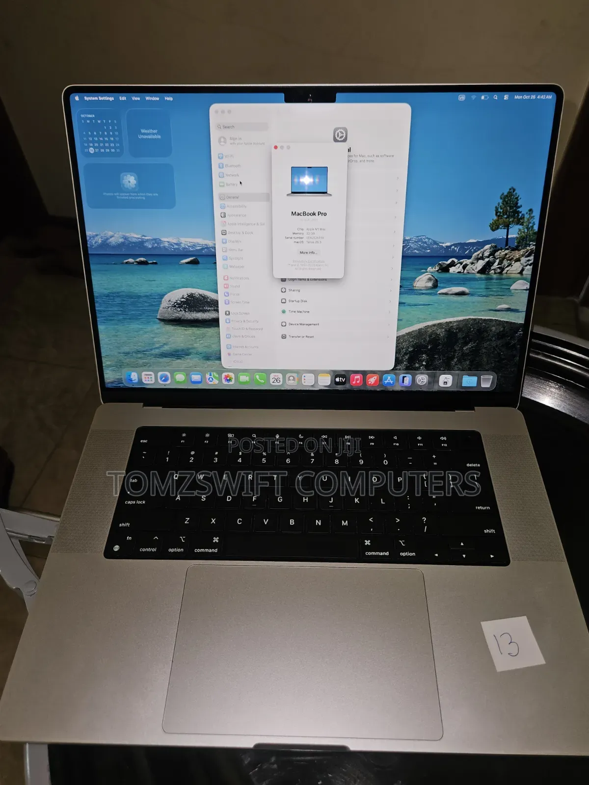 Desktop Computer Apple Mac Pro 32GB Apple M1 Max SSHD (Hybrid) 1T