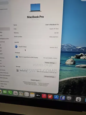 Desktop Computer Apple Mac Pro 32GB Apple M1 Max SSHD (Hybrid) 1T