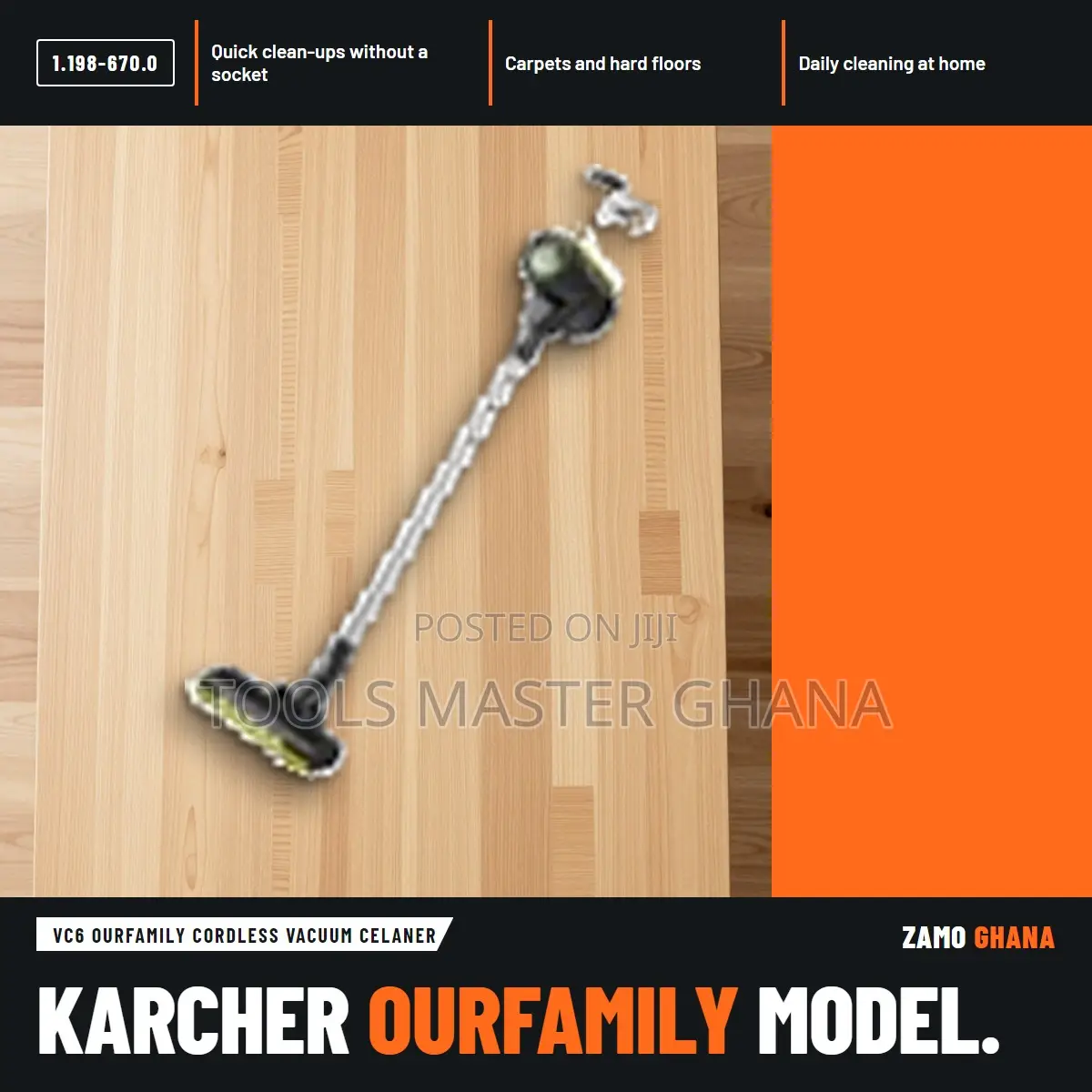 Vc6 Ourfamily Cordless Vacuum Celaner - 1.198-670.0