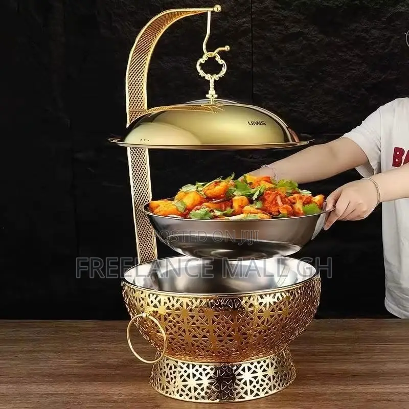 Gold and Silver Chaffing Dish