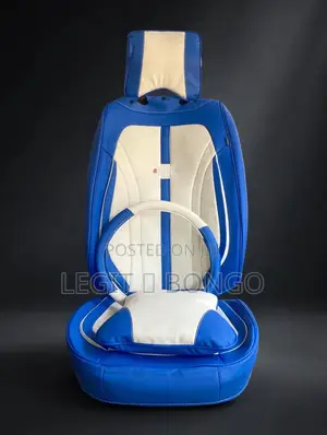 Premium Blue & White Supero Full Seat Cover Set