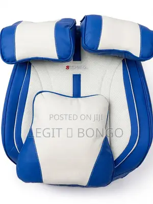  Premium Blue & White Supero Full Seat Cover Set
