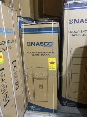 NASCO NASF2-350DD Double-Door Refrigerator – 288 Litres