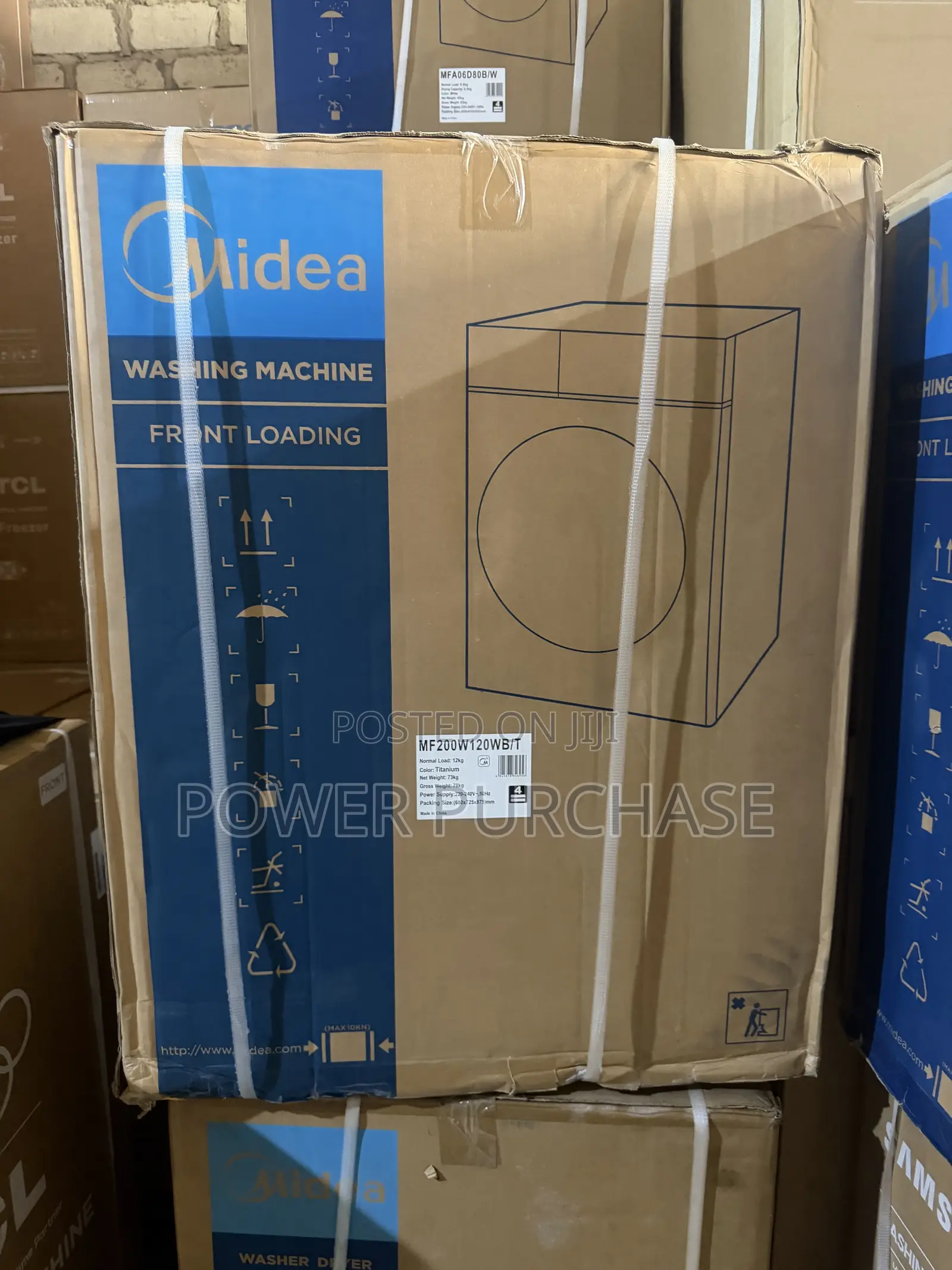 Midea 12kg Front Load Washing Machine – MF200W120WB/T