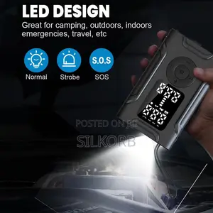 Tire Inflator Portable Electric Air Compressor Digital Pressure Gauge