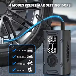 Tire Inflator Portable Electric Air Compressor Digital Pressure Gauge