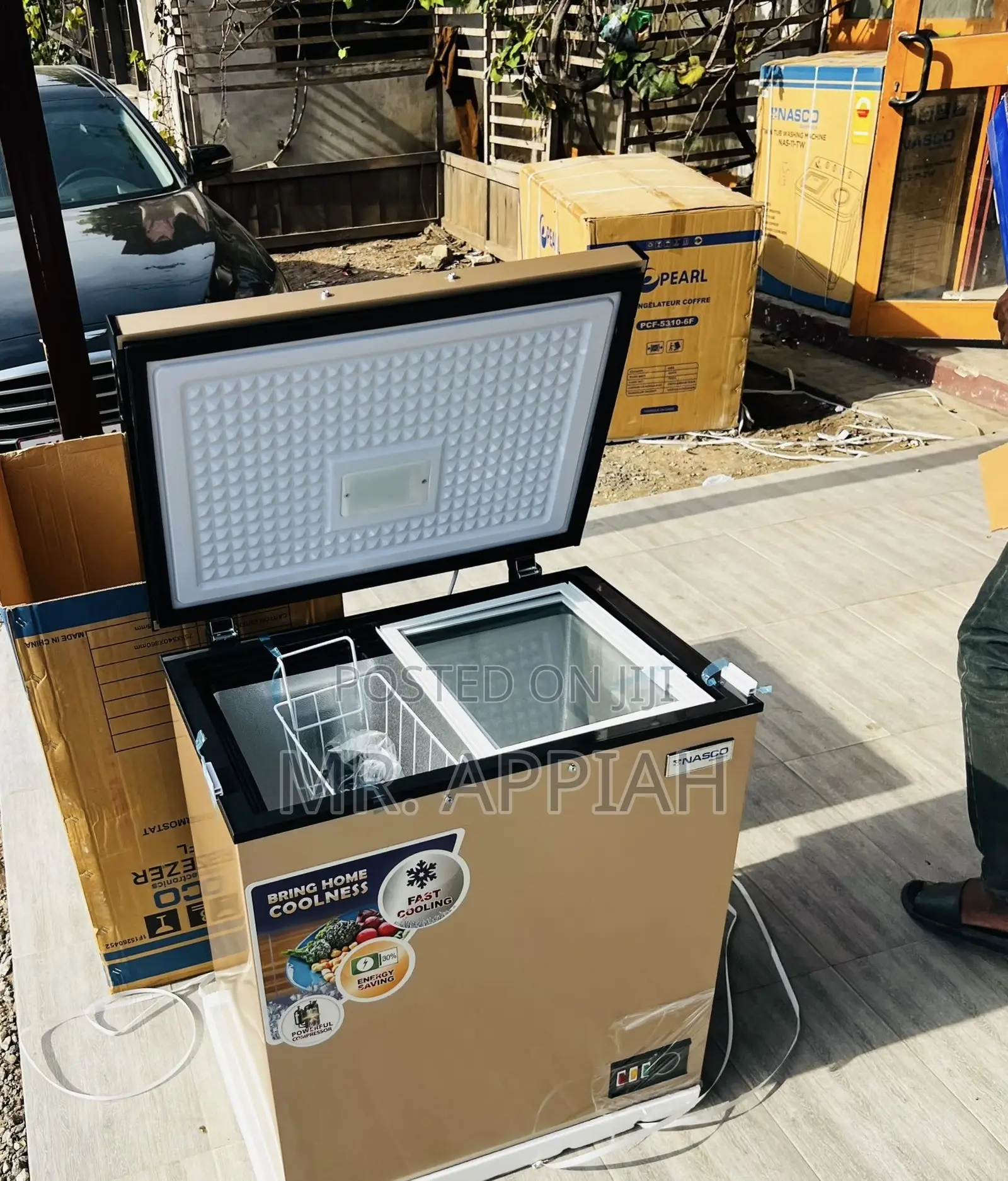 Choose Unique Nasco Single Door Freezer(Gold)Nas200fl