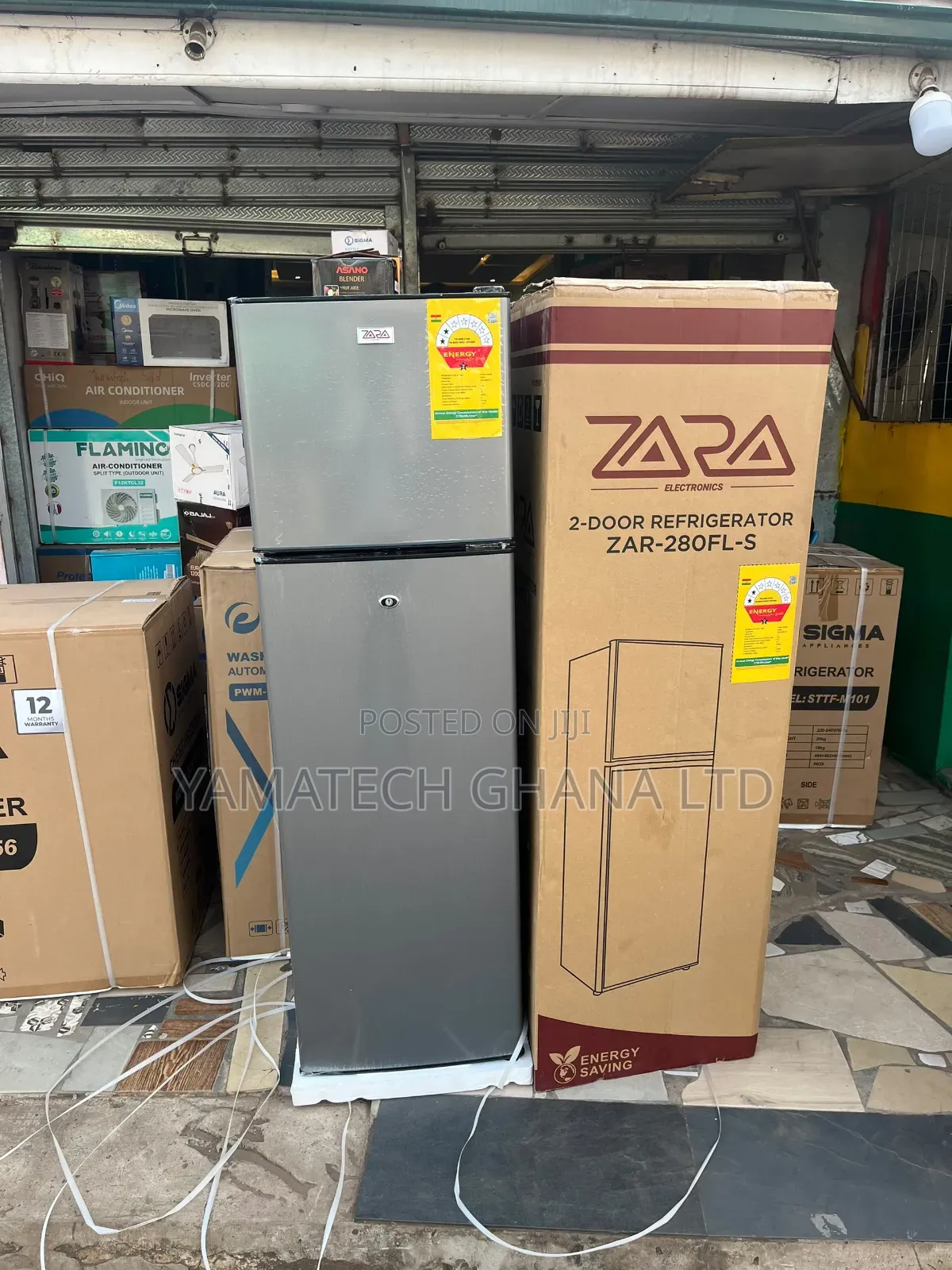 Zara 168 Litre Best Quality Double Door Fridge With Top Freezer