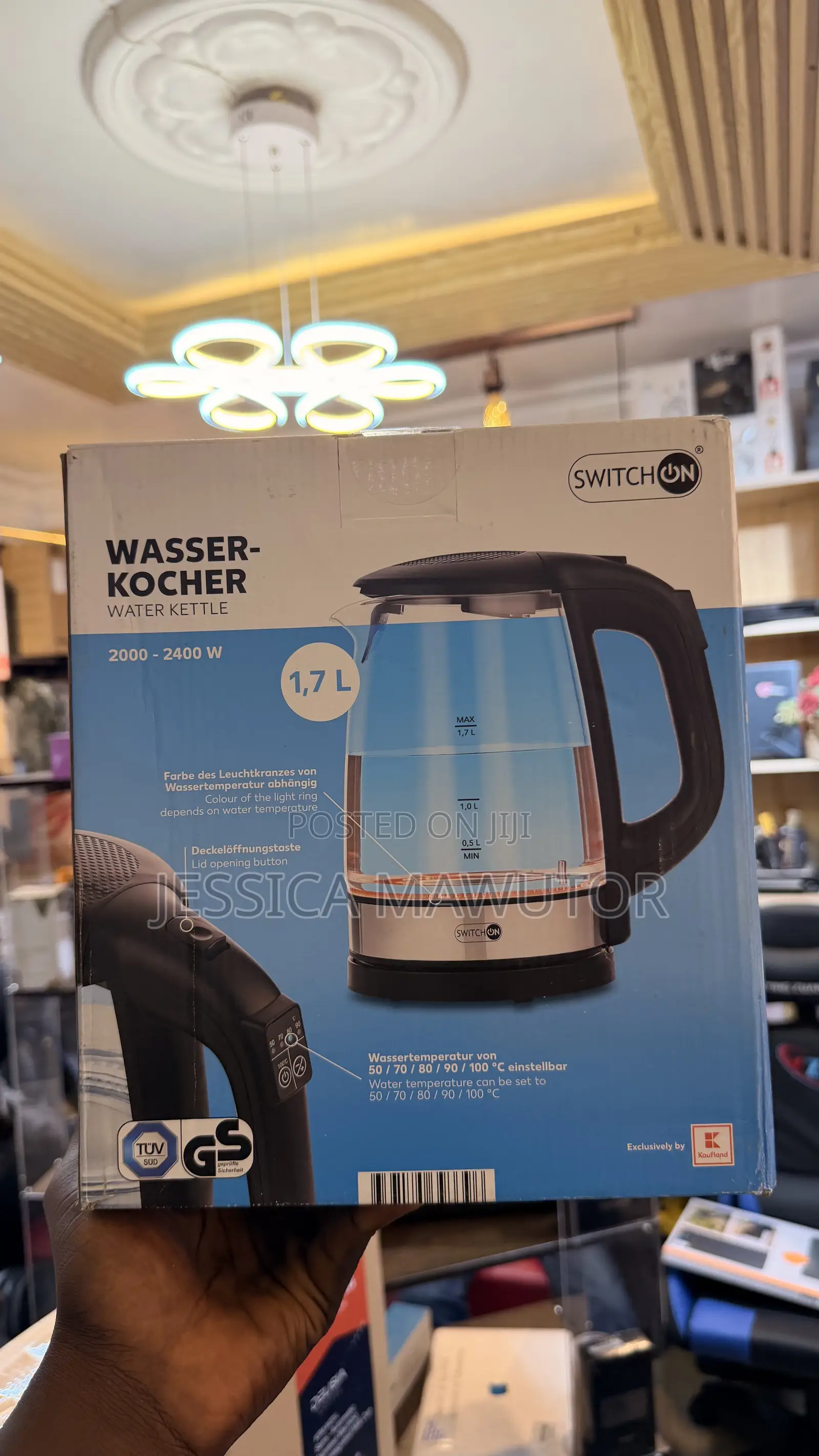 Switch on Digital Glass Water Kettle