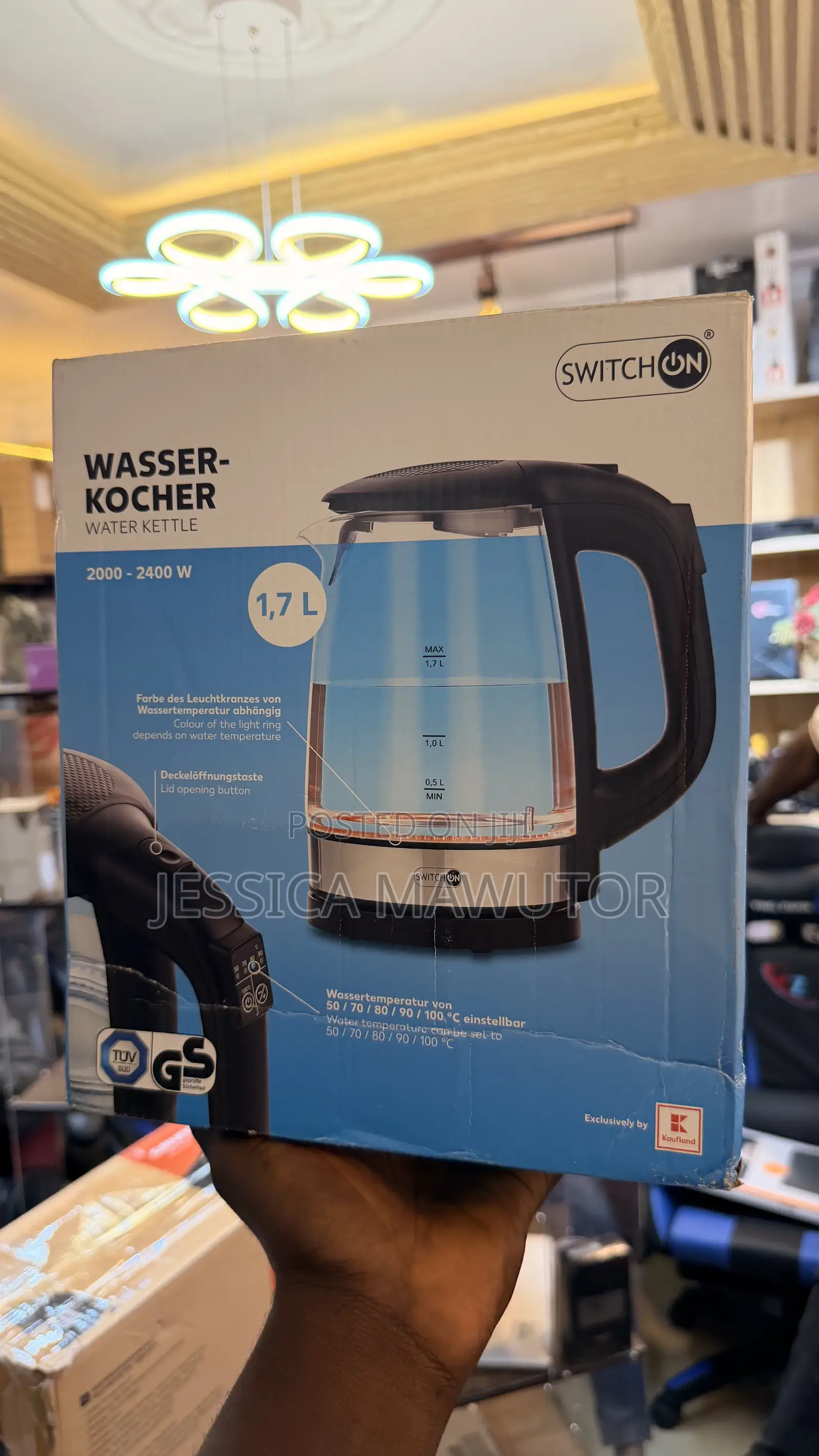 Switch on Digital Glass Water Kettle